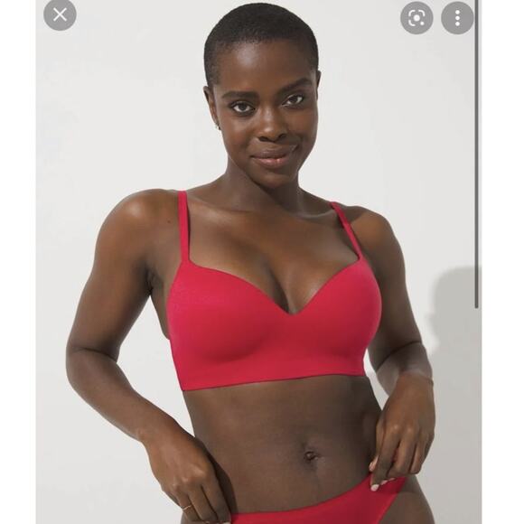 Soma Enbliss Wireless Red Bra 34DD - Picture 1 of 9
